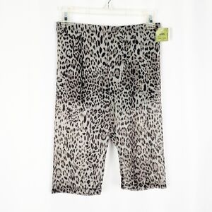 Leopard cheetah sheer bike shorts